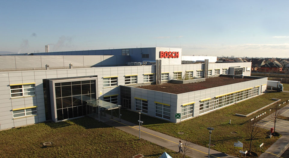 Bosch gyártócsarnok